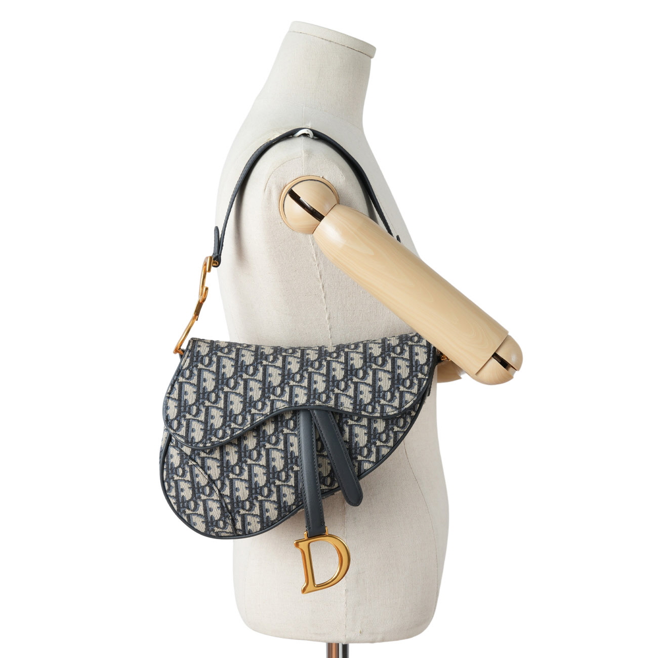 CHRISTIAN DIOR(USED)크리스찬디올 오블리크 새들백 미듐